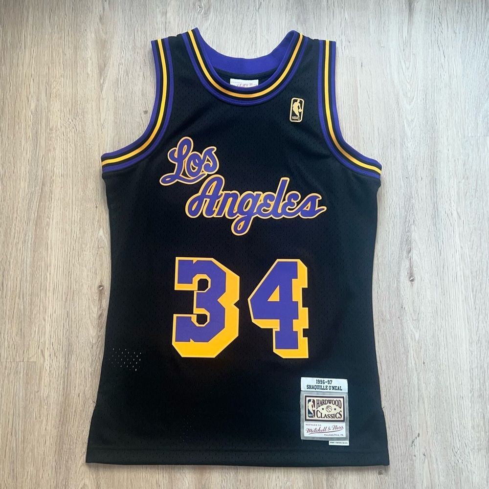 Rare Vintage Y2k 96–97 Shaquille O’Neal Los Angeles Lakers Jersey by Mitchell &